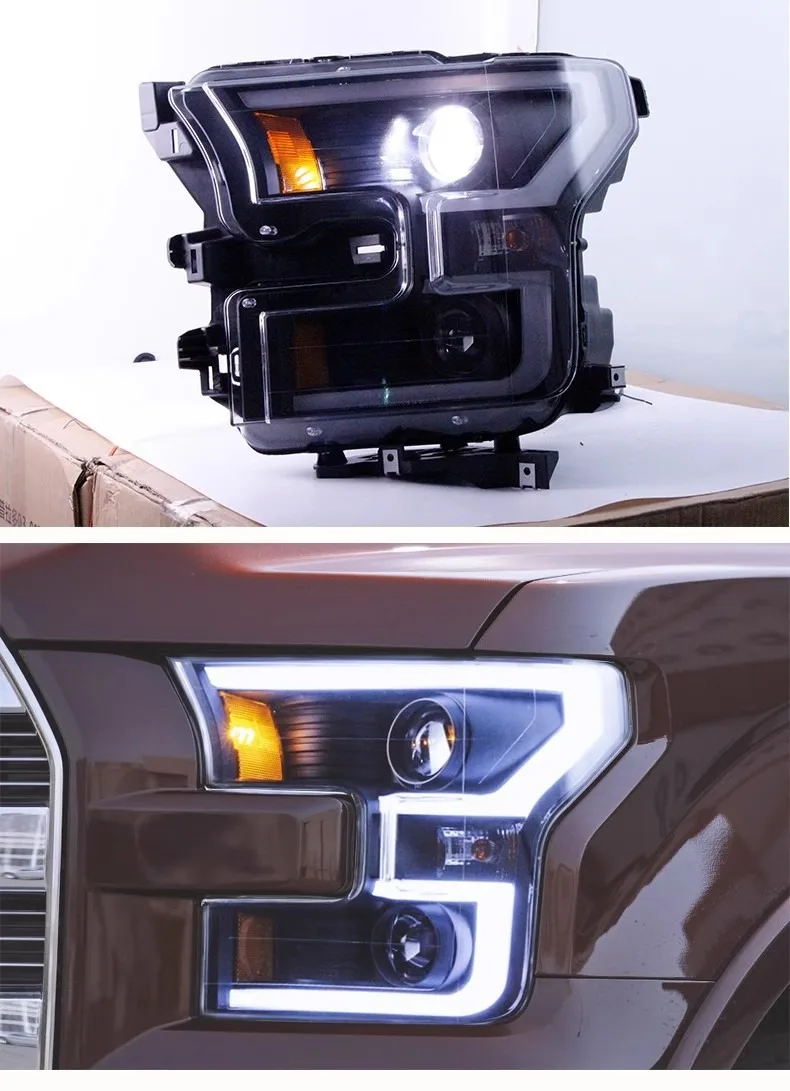 Modified Headlights for Ford Raptor F150 15-17 Headlights Assembly ...