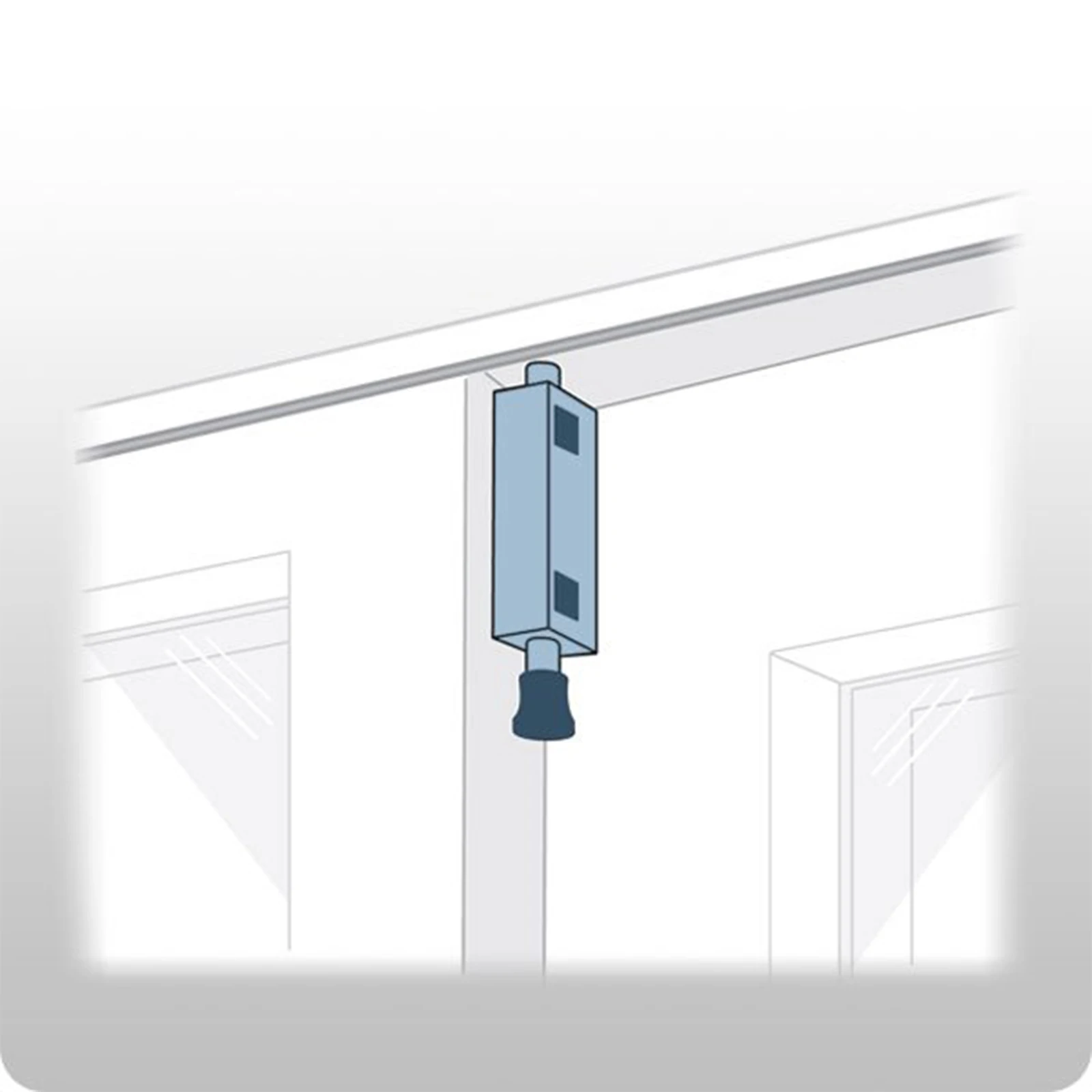 Keyed Sliding Glass Patio Door Foot Bolt Lock For Ventilation Purpose