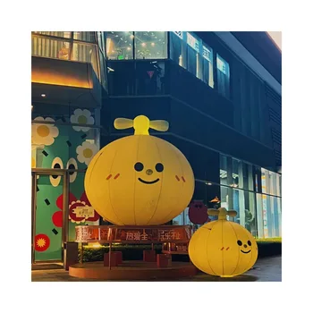 Inflatable Smile Hot Air Balloon Cartoon Characters Decoration Advertising Custom Logo