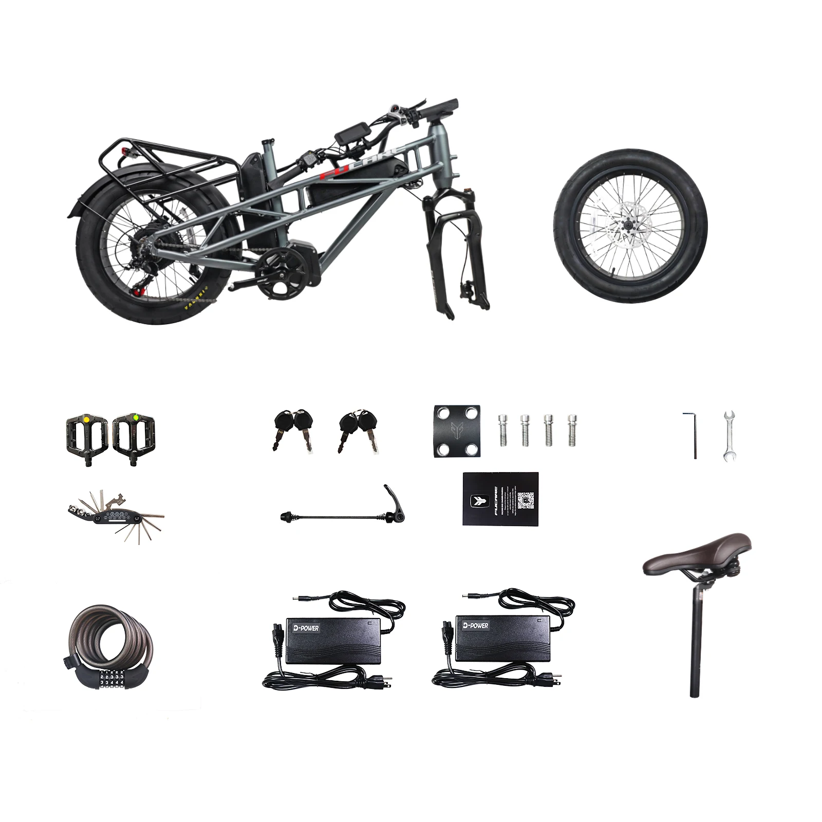 Electric Mountain Bike for Adult Men with 48V Battery and Front Suspension