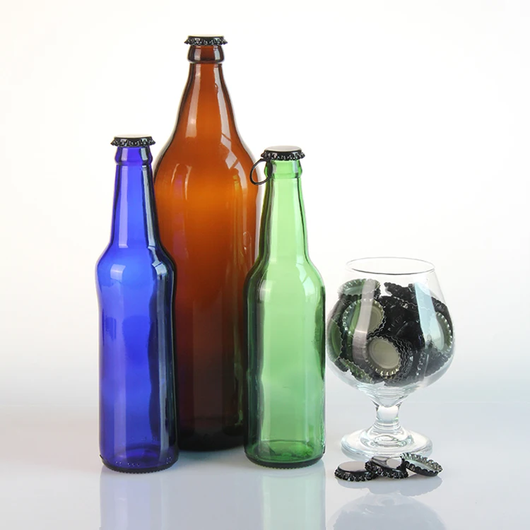 Hot Sale Mexican Beer Bottle 250Ml 330Ml 500Ml 640Ml Glass Beer Bottles With Crown Cap
