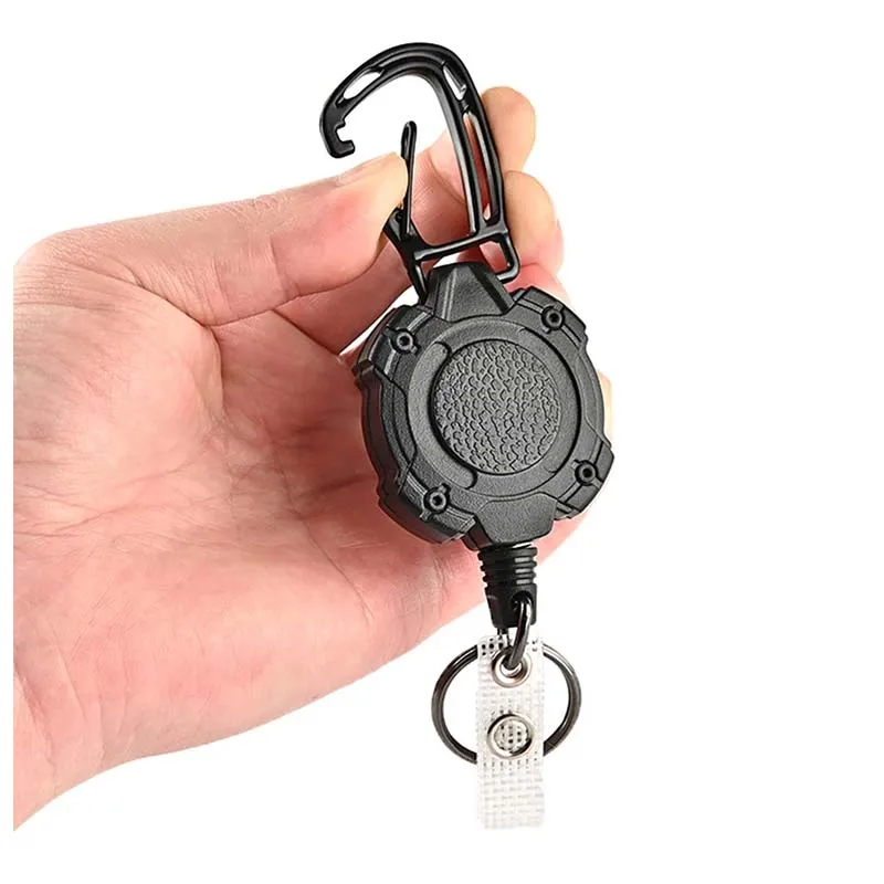 Fnb Rope Key Holder Stainless Steel Rope Camping Telescopic Burglar Chain Key Holder
