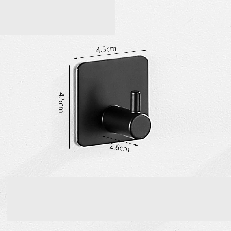 7 Pieces Square Round Bathroom Design Wall Mounted Black Bathroom
