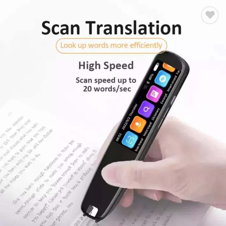 Portable Voice Language Translator Online Offline Translation Device Touchscreen Scan to Translate Min Pocket Smart Scanning Pen