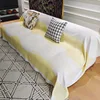Estampado de celosía de algodón-amarillo leche
