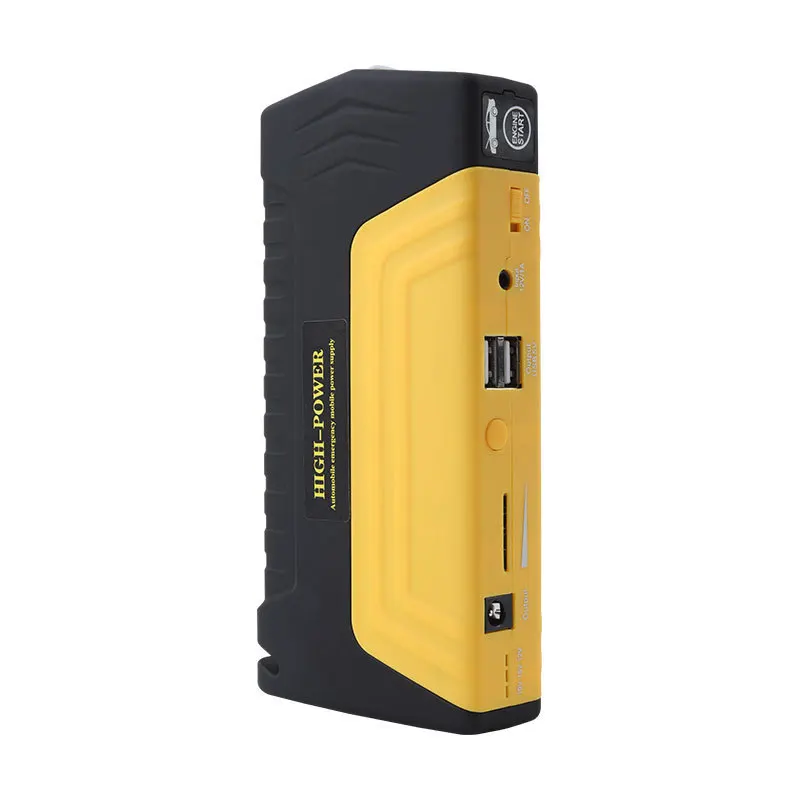 Foxsur Portable Battery Jumper 600a peak 50800mAh 12V Current Multi-function Power Bank Jump Starter with air Pump