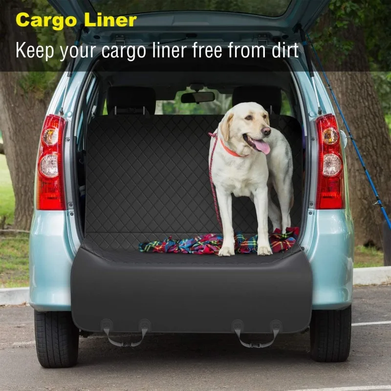 Hot Selling Waterproof High Resistant Oxford PVC Waterproof Bottom Travel Pet Dog Car Back Seat Cover for Pets Waterproof factory