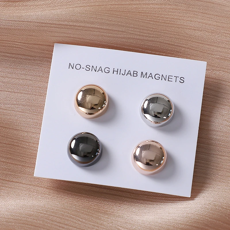 strong metal plating magnetic hijab luxury