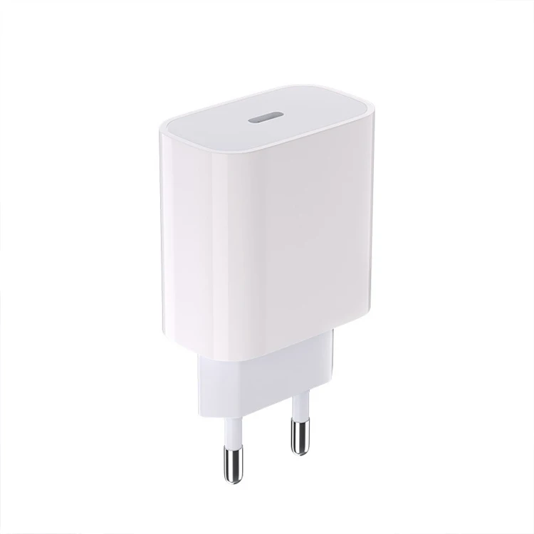 PD20W USB C Travel Charger Wall Charger, PD3.0 USB-C Phone Charger White Black 2025 New Product I20-EU