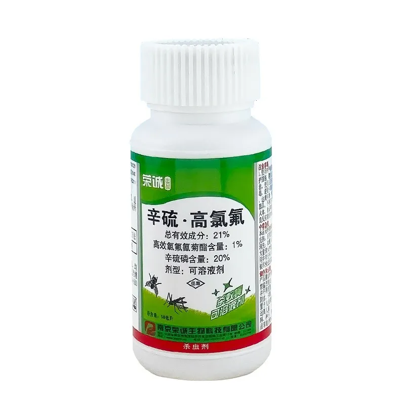 Produit insecticide pesticide chimique Ronch 1% cyhalothrine lambda + 20% phoxim SL