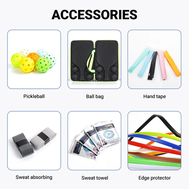 Factory Price Pickleballs Premium Quality USAPA Approved 40 Holes Outdoor Pickleball Balls Set 3pc 4pc Pickleball Set details
