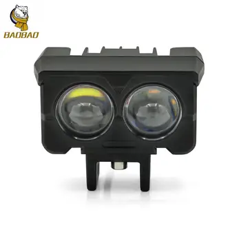 BAOBAO BB1503 Mini Driving Lens Led Dual Colour Auxiliary Fog Projector Lights Bike Motorbike Headlights For Motorcycle
