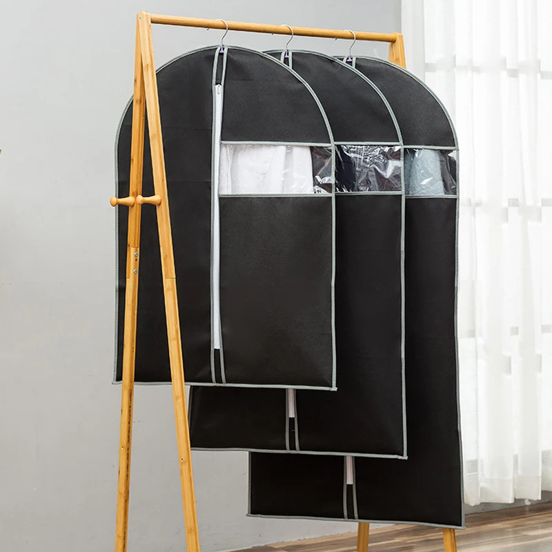 Customizable Non-Woven Dust Cover Foldable Travel-friendly Garment Bag for Personalised Fashion Dress Suit Clothes Protector