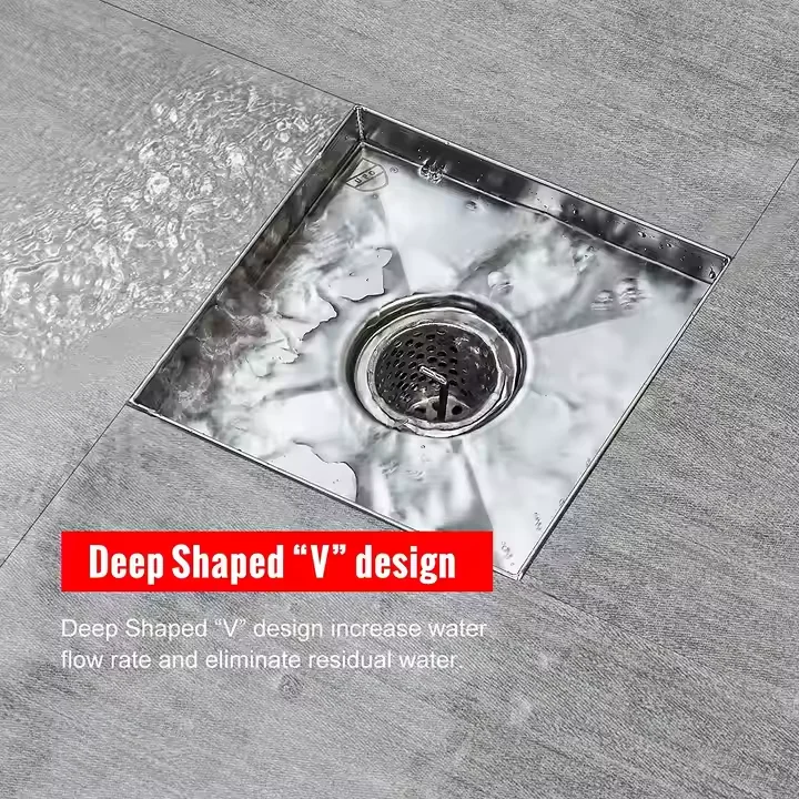 6 Inch High Quality 304 Stainless Steel Linear Shower Drain With Hair ...