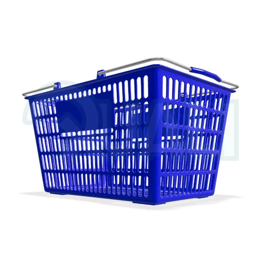 Quali Picnic Plastic Handle Basket PP Material Shopping Basket With Logo Print