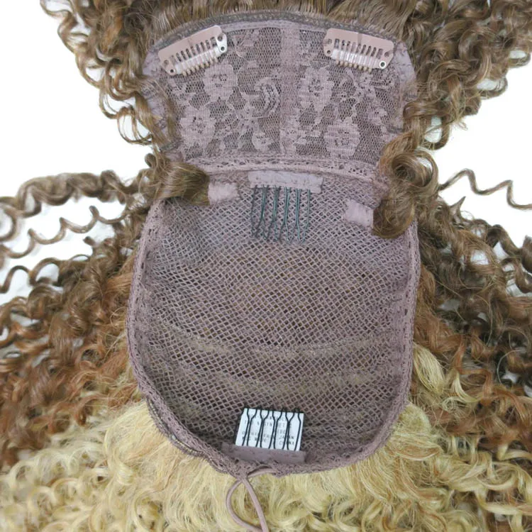 Новинка, кудрявые волосы из синтетического волокна, удлинитель волос, челка, кулиска, хвост