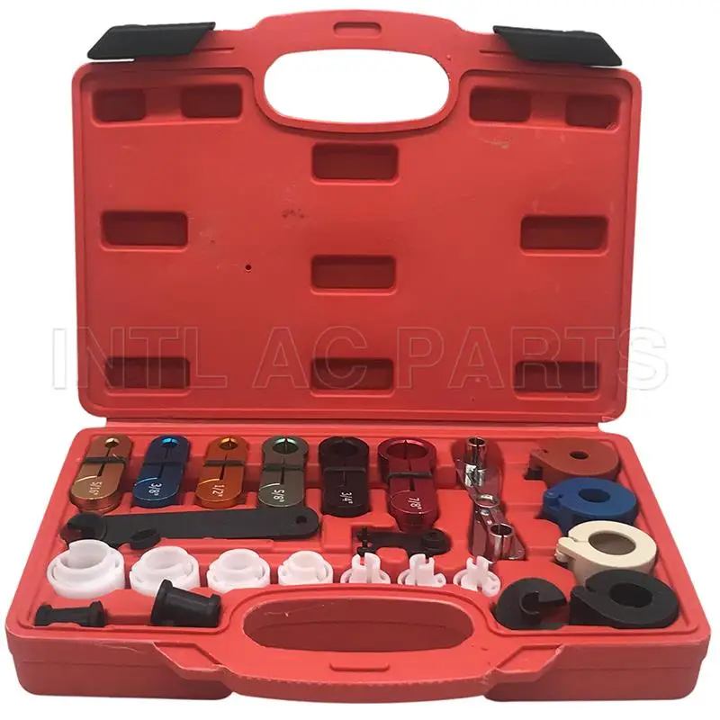 22pcs Fuel Air Conditioning AC Transmission Line Disconnect Oil Cooler Tool Set 22pcs Fuel Air Conditioning AC Transmission Line Disconnect Oil Cooler Tool Set
