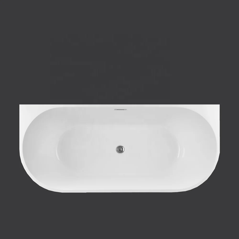 Sanitary Ware Modern Rectangle Freestanding Bathtub Acrylic Bathtub