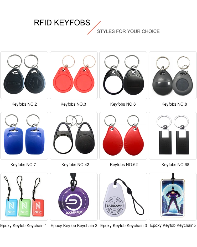Wholesale Abs Key Fobs Keys Rfid Apartment Key Fob Keychain 13.56mhz Programmer Access Control