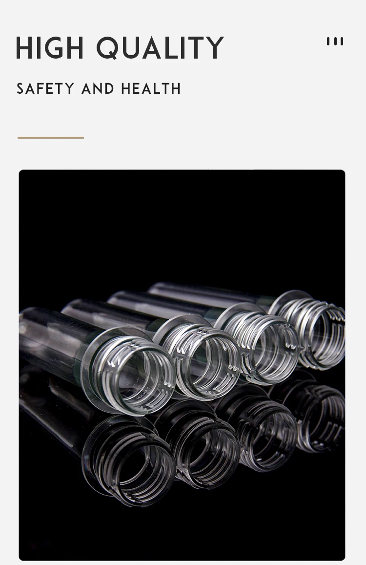 Pet Preforms Bottles 20mm 24mm 28mm 32mm 45mm Caliber Cosmetic Plastic