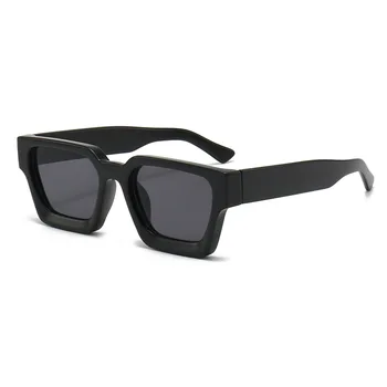 custom logo fashion designer square oversized sun glasses hombre black trendy women men sunglasses 2023