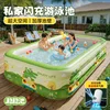 21m 4-tier inflatable pool with roaming dinosaurs