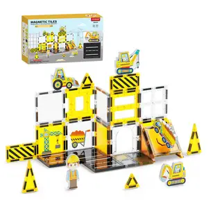 EPT High Quality Kids Toys Sets Educational Magnetic Building Tiles Magnetic Toys Block Magnet With Figure