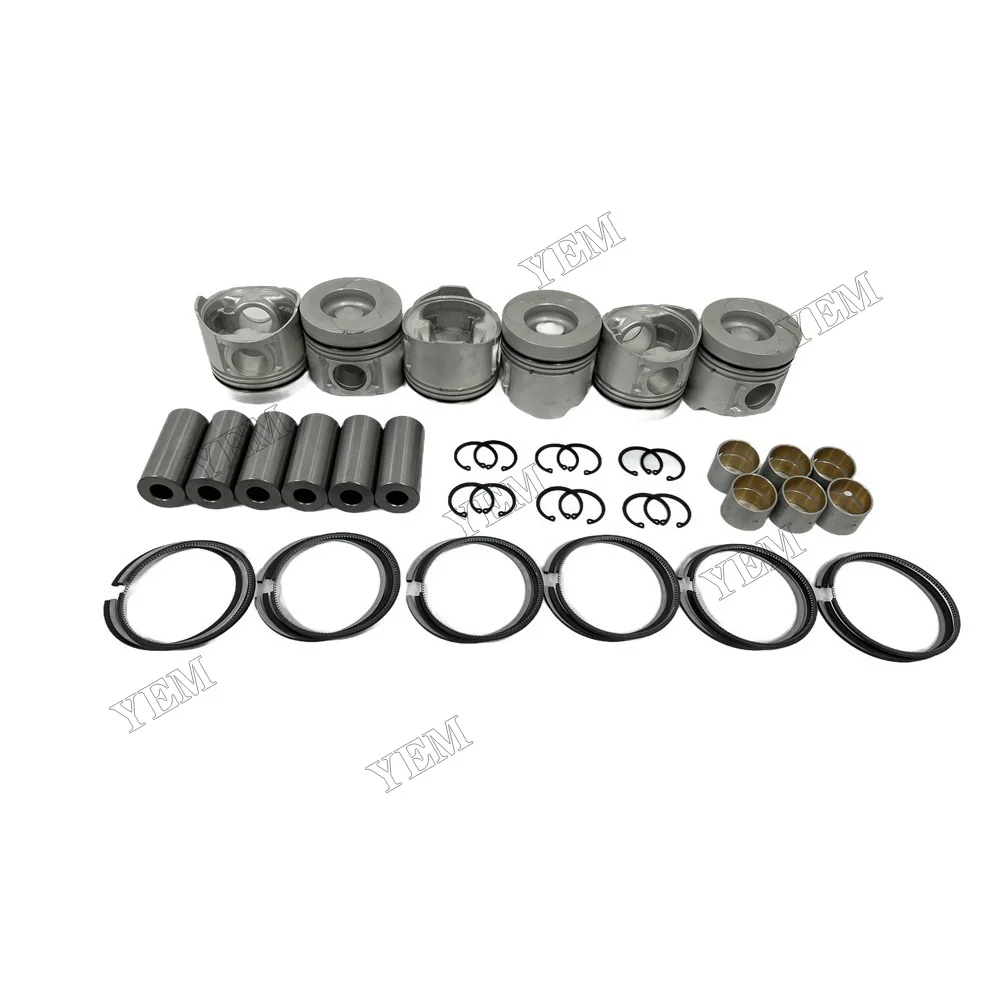 6BG1 Engine Pistons With Piston Rings Set Fits for Isuzu Wholesale Engine Parts 5