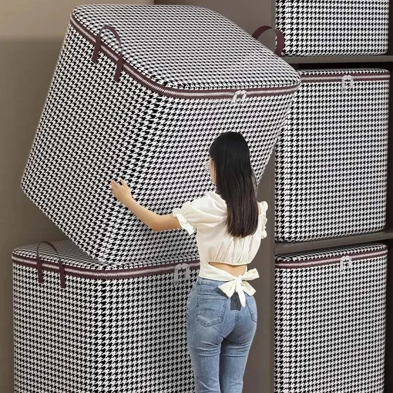 2026 Hot Sale Clothes Storage Foldable Blanket Storage Bags Storage Containers for Organizing Bedroom Closet Clothing Comforter