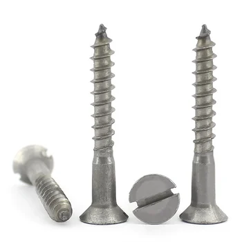 Wood Screw Slotted Countersunk 6mm X 50mm In Brass - DIN 97 - Westfield - Foto 2