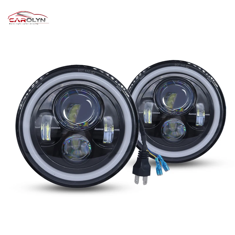 5.75インチLEDヘッドライト Harley Davidson用バイク用交換用パーツ