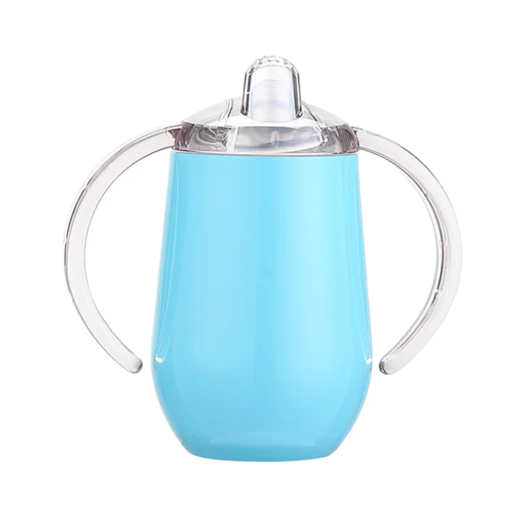 10oz Stainless Steel Double Wall Insulated Blank Baby Bottle Feeding Supplier Sublimation Sippy Cups Tumbler Sublimation
