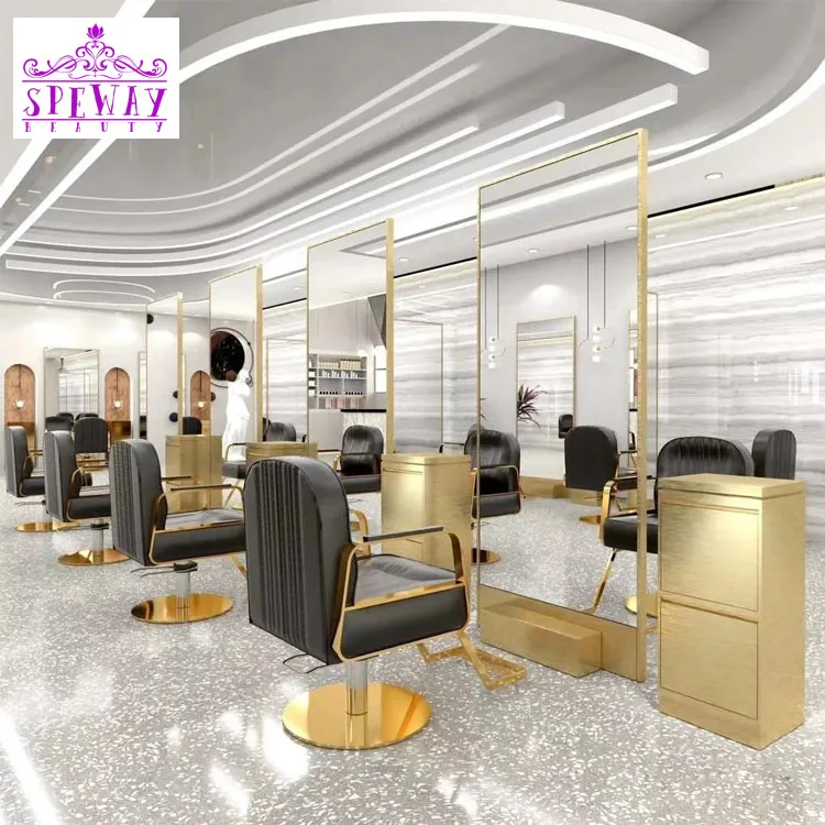 Foshan Customization Luxury Barber Chairs Fancy Hair Salon Chairs Reclining Stylist Chairs
