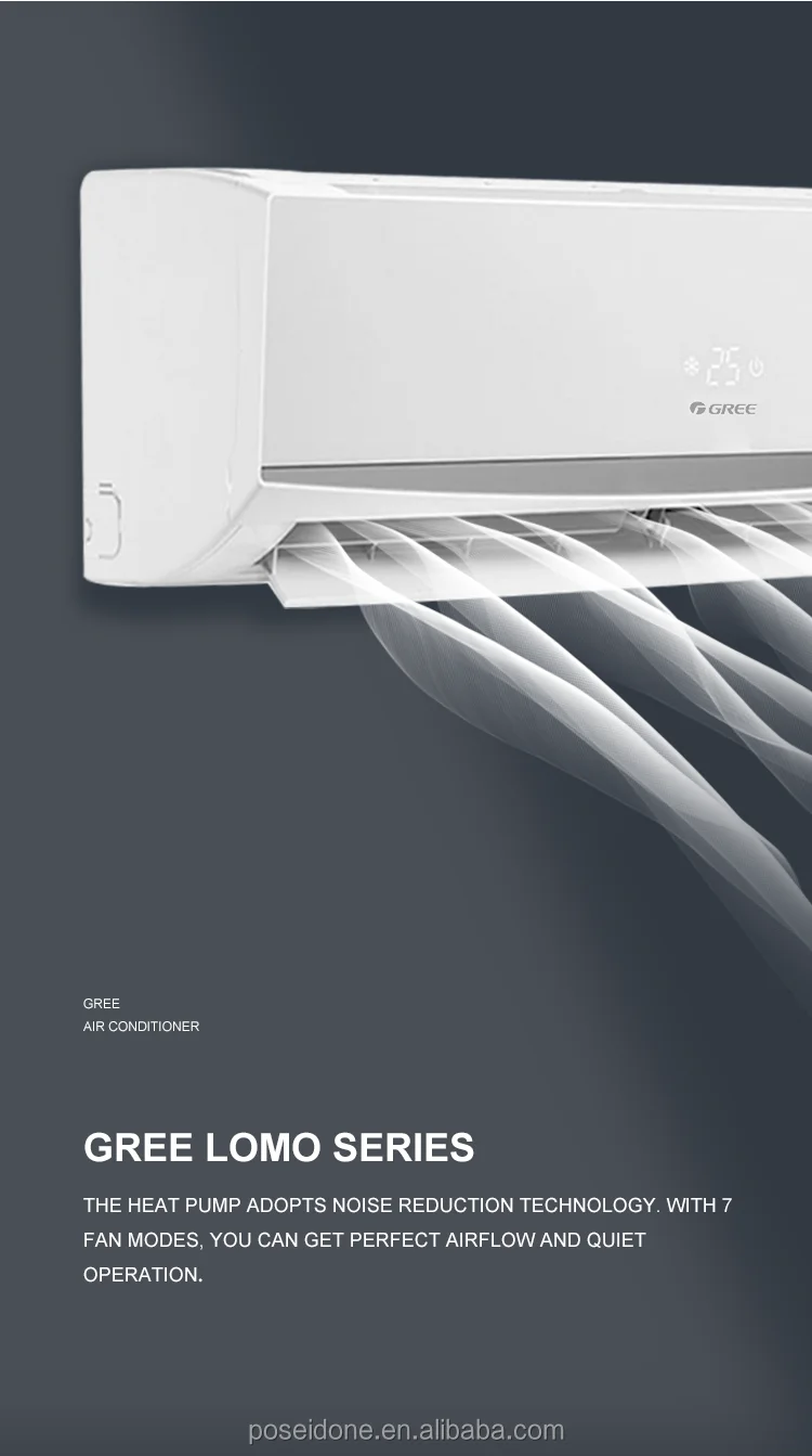 Gree Cooling Heating Split Air Conditioner Household Wall Mounted Type ...
