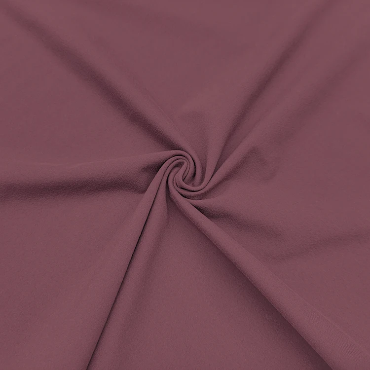 Factory  Wholesale Plain Dyed Interlock Fabric , High Stretch Knitting Nylon Interlock for Yoga Wear/ manufacture