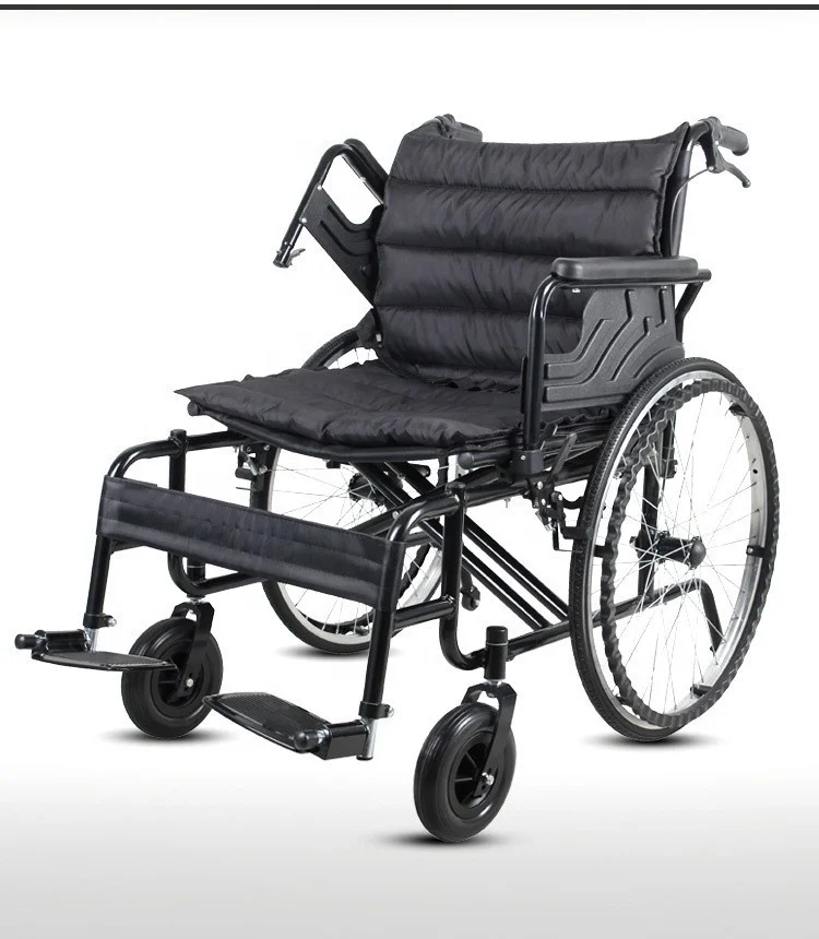 Lightweight Wider Folding Wheelchair for Elderly and Disabled for Rehabilitation Therapy Supplies Walker & Rollator