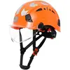 Casco Naranja con Visera Transparente