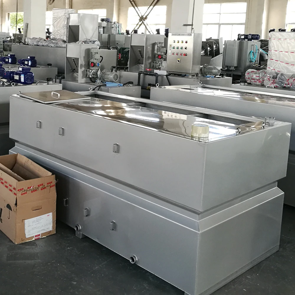 Sludge Treatment Polymer Powder Dispensing Dissolver Dissolving Dosing Machine Mixing tank Unit with Agitator