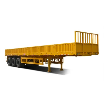 Made in China in Africa best-selling 13 meters 3 axle under the door style 60T standard semi-trailer