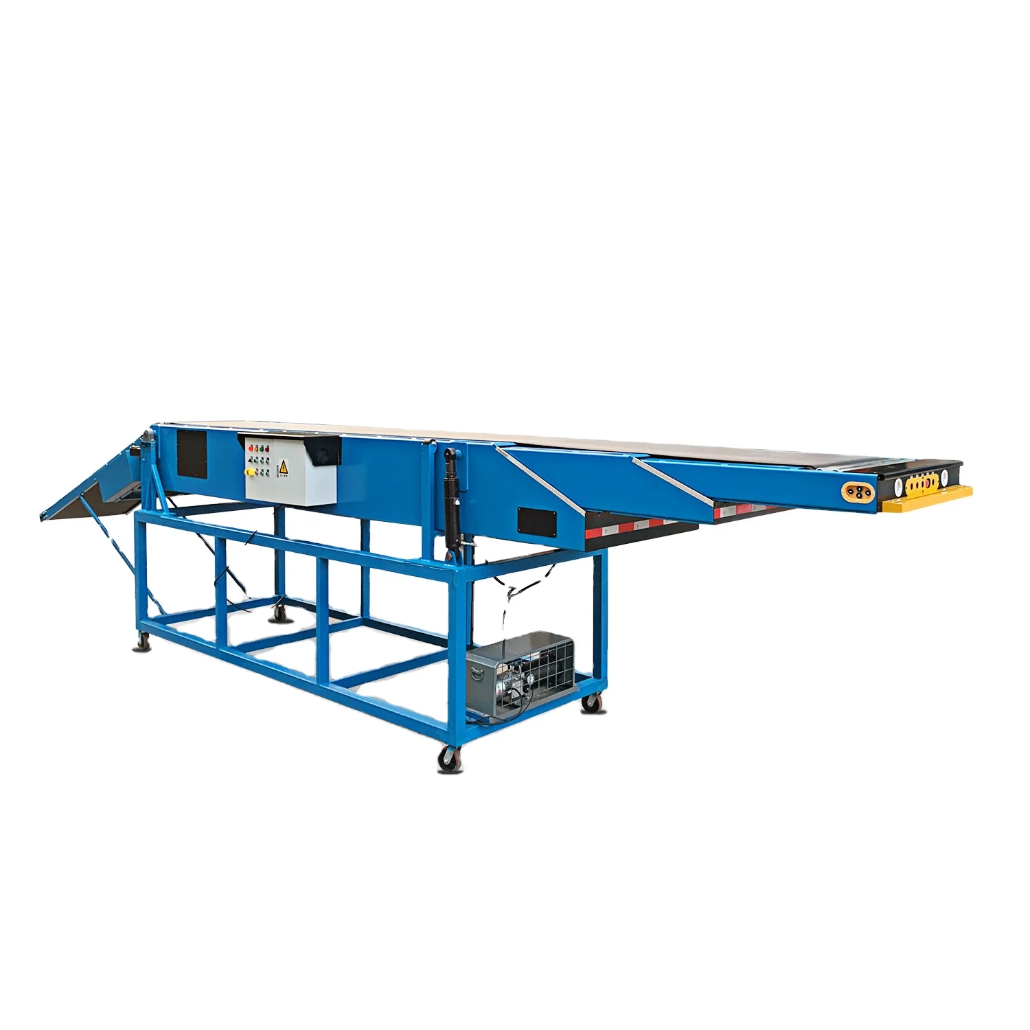 Customized Extendo Belt Telescopic Truck Loading Conveyor Hydraulic Telescopic Belt Conveyor for Warehouse