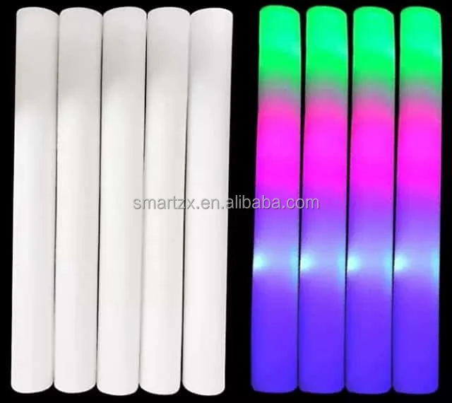 Promotional Led Glow Foam Stick,Light Up Foam Baton For Party Wedding