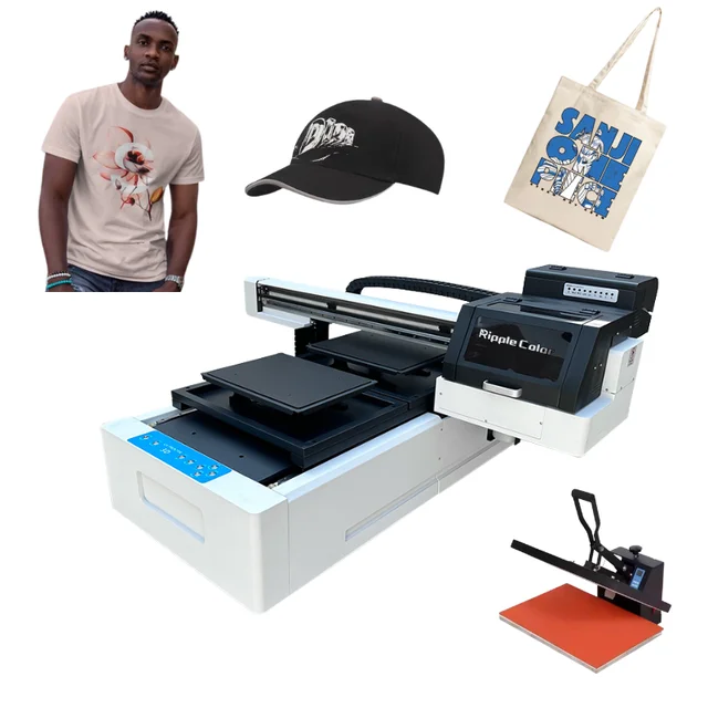 Direct to garment printer with double pallet industrial speed printer for t-shirts hoddies bags dtg printer