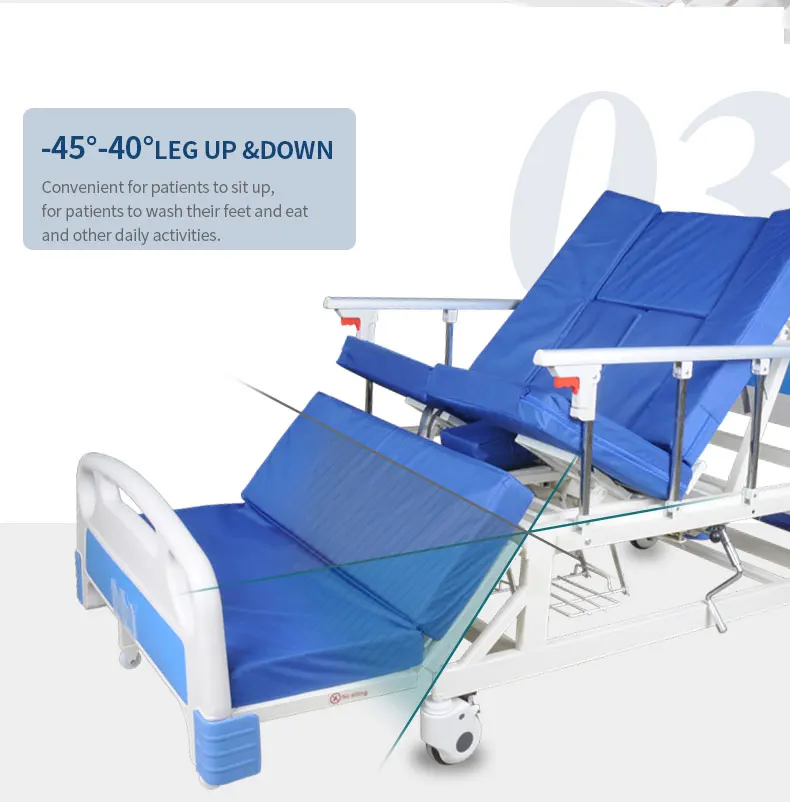 Adjustable Healthcare Bed For Stroke Patients Wheel Medical Hospital