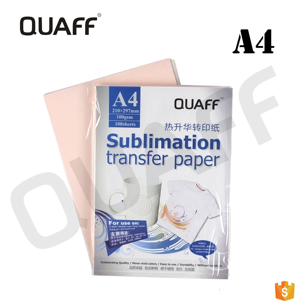 Papel De Sublimación De Papel De Transferencia De Calor A4 Marca Quaff Para  Transferencia De Calor Tazas Sombreros Ropa - Buy Papel De Sublimación  Product on 