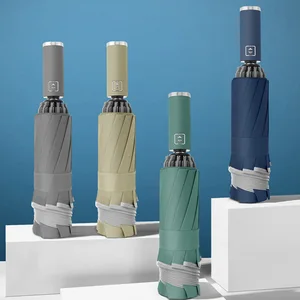 New Style Full-Automatic Reverse Folding Umbrella with Reflective Strip  Business/Gift/Advertising Umbrella | Custom Logo Print