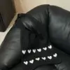 Second row of hearts - black [white hearts]