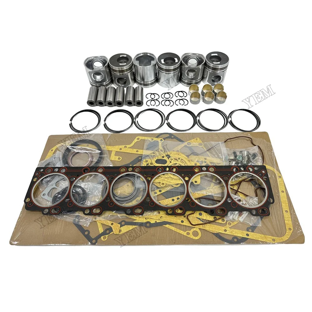 Engine Rebuild Kit With Piston Ring Cylinder Gaskets Fit for 6CT Engine Parts