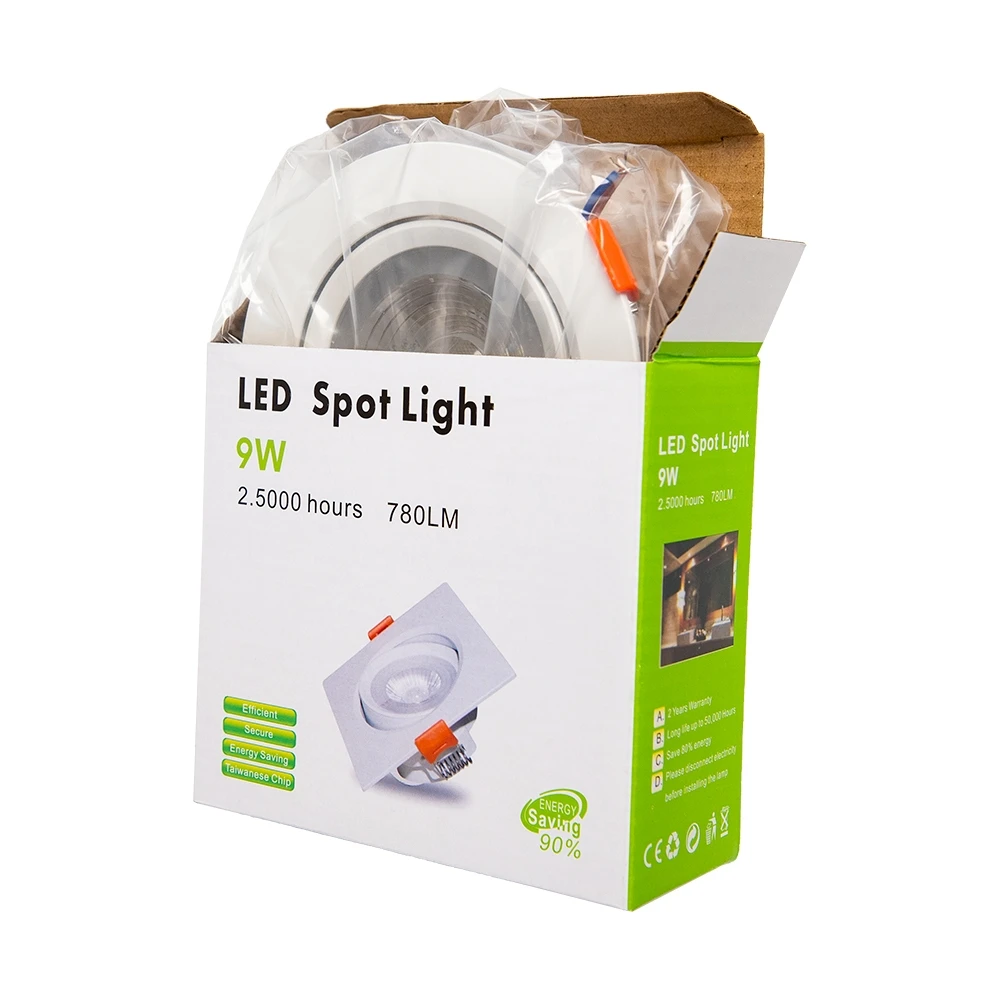 Ceiling Recessed Mini Downlight Round Square 3W 5W 7W 9W 12W Spotlight LED Spot Light