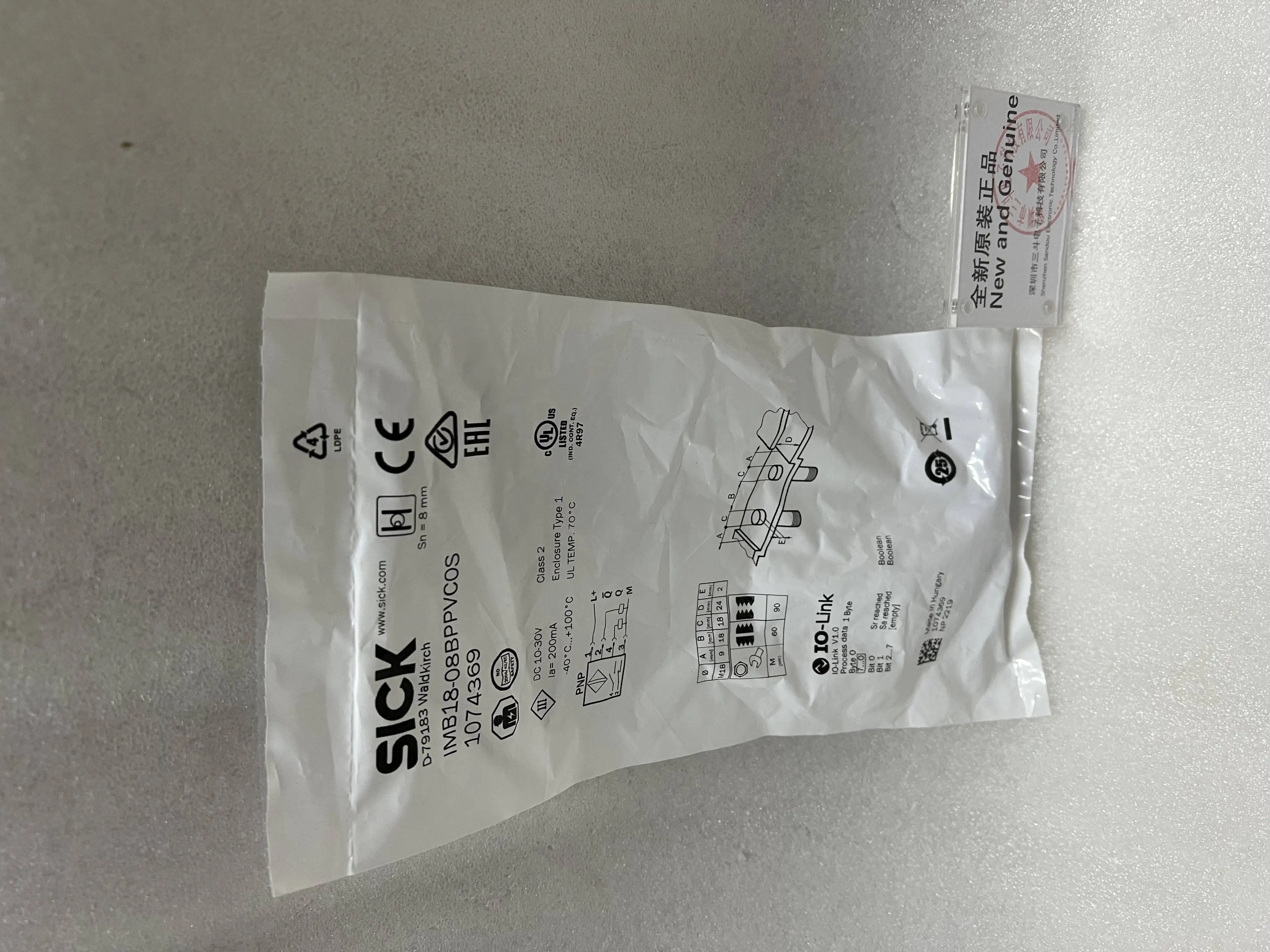 SICK Inductive Proximity Sensor IMB18-08BPPVC0S