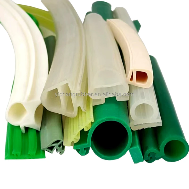 Industrial Profile Sealing Silicone Strip  Steam Room Oven Door and Window High Temperature Resistant Rubber Strip